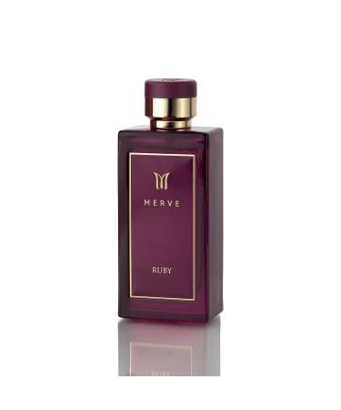 Merve Ruby Premium Long Lasting Fragrance Luxury Scent For Women | Gourmand Woody Amber - Buy Online on SooperMarket.com