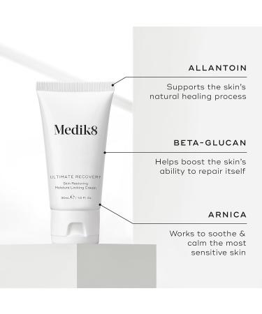 Medik8 Ultimate Recovery - Skin Restoring Moisture Locking Cream - Face Moisturiser With Allantoin - For Very Dry Skin - 30ml - Buy Online on SooperMarket.com
