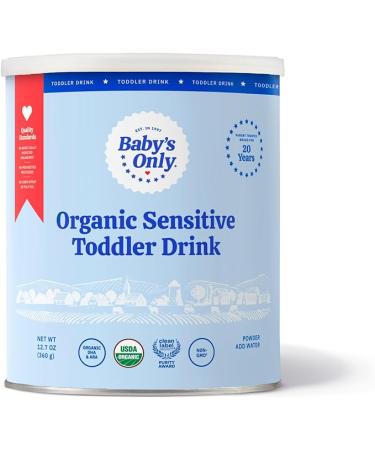 Baby's Only Organic Sensitive Toddler Drink for Lactose Sensitive Toddlers (LactoRelief), No Soy Dairy Milk Powder, Organic Toddler Drink with Iron, Vitamin D, DHA, ARA, 12 Months Old & Up, 12.7 oz, 1 Pack