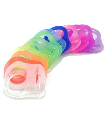 Silicone Adapter Rings Holder for MAM Nuk Baby Pacifier - BPA Free - Pack of 10 - Mix Colors - Buy Online on SooperMarket.com