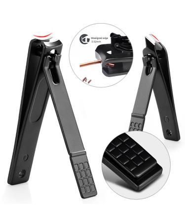 Ikadiya 7-Piece Professional Manicure Set - Durable Stainless Steel Nail Clips & Pedicure Essentials - Travel-Friendly & Stylish (Black) - Buy Online on SooperMarket.com