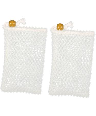 Mikinona 2 Pcs Soap Bag Exfoliating Soap Pouch Bathing Soap Travel Organizer Bags Body Sponges Soapdish Nylon - Buy Online on SooperMarket.com