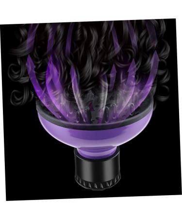 NOLITOY Hair Dryer Diffuser - Silicone Curly Hair Tool - Travel-Friendly Volume Hood - Purple Nylon Gale for Perfect Curls - Buy Online on SooperMarket.com