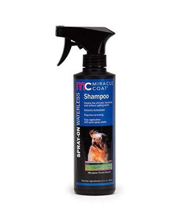 Miracle Care Miracle Coat Spray-On Waterless Shampoo For Dogs Meadow Fresh Scent 12 fl oz (355 ml)