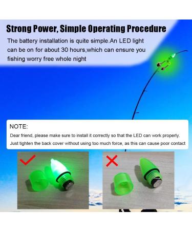 JZTang Fishing Bells with Lights - Set of 20 LED Night Fishing Lights & 10 Rod Bait Alarm Bells - Buy Online on SooperMarket.com