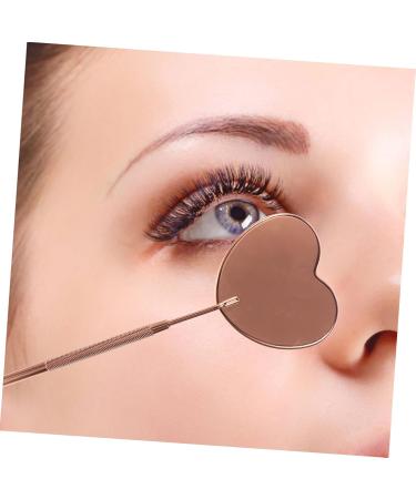 Eyelash Inspection Mirror - Heart Shape Eyelash Mirror for Extensions | Salon Makeup Magnifier (18.7x5.6x0.8cm) - Perfect for Lash Techs - Buy Online on SooperMarket.com