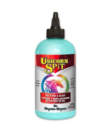 Unicorn SPiT 5771006 Gel Stain and Glaze, Zia Teal 8.0 FL OZ Bottle, 8 (Pack of 1)