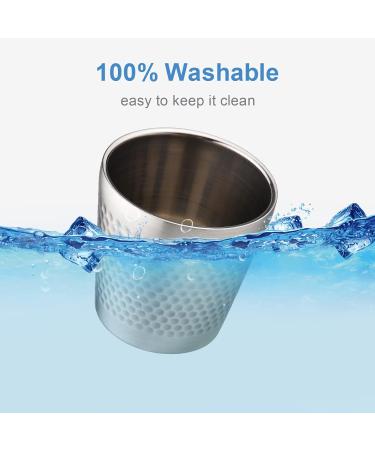 Xiaoxin Stainless Steel Soap Bowl | Barber Razor Cup for Men | Wet Shaving & Face Hair Cleaning - Buy Online on SooperMarket.com