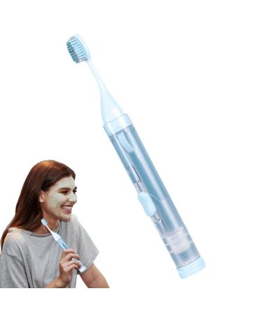 VISIBLURRY travel toothbr stern set - foldable tooth cleaning set wearable |Comfortable travel toothbrush soft good gift for excursions camping business trips R-E 1 piece (1 Pack)