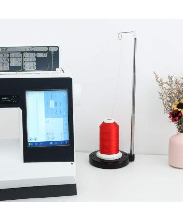Sew Tech Adjustable Cone Thread Stand Spool Holder for Sewing/Embroidery Machines - Single Thread Stand for Smoother Feed - Large Spool Holder with Heavy-Duty Plastic Base - Buy Online on SooperMarket.com