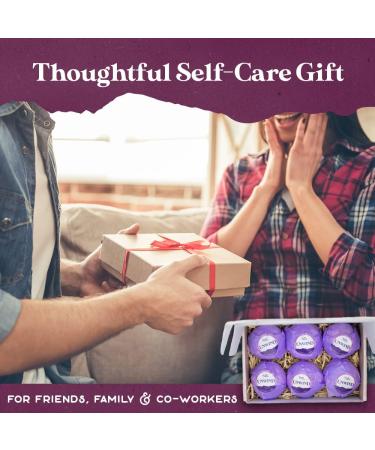 Purple Canyon Lavender Bath Bombs - Relaxing Natural Self Care Gift for Women - Buy Online on SooperMarket.com