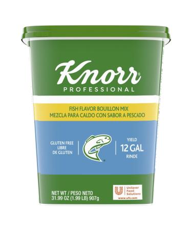Knorr Professional Fish Bouillon Base Mix Gluten Free, No added MSG, 0g Trans Fat, 1.99 Pound (Pack of 6)