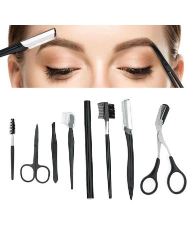 8 in 1 Eyebrow Trimmer Kit - Ultimate Eyebrow Grooming & Eyelash Tool Set for Women - Buy Online on SooperMarket.com