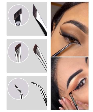 Gorvalin Black and White Gel Eyeliner Set with Brushes - Waterproof 2-in-1 Cream Eyeliner & Eyebrow Gel Kit - Buy Online on SooperMarket.com