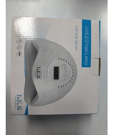 168W Led UV Nail Lamp for Quick-Drying Gel Nails | 10s 30s 60s 99s Timer | Home & Salon Use - White - Buy Online on SooperMarket.com