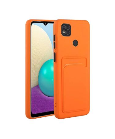 Tivenfezk Nadoli Silicone Case for Xiaomi Redmi 10a Ultra thin shockproof scratch -resistant wallet soft TPU protective cover mobile phone case with credit card holder xiaomi redmi orange