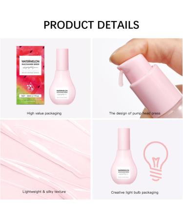 Watermelon Glow Moisturize Serum Ksndurn Watermelon Facial Essence - Lightweight Facial Serum & Priming Liquid Highlighter (60ml) - Buy Online on SooperMarket.com