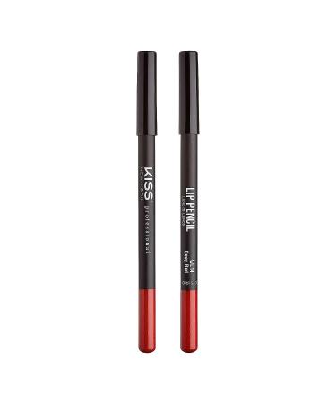 kiss new york Professional Slim Lip Pencil - Creamy Soft & Long-Lasting Lip Liner in Deep Red - Buy Online on SooperMarket.com