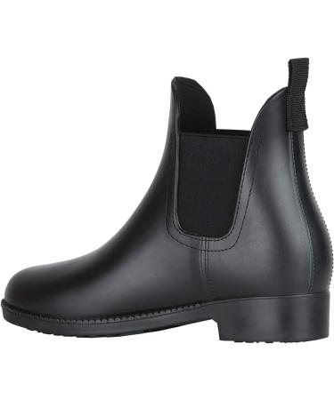 Horze Bonn Kids Rubber Paddock Boots Black EU 34 - Durable & Comfortable Riding Boots for Young Riders - Buy Online on SooperMarket.com