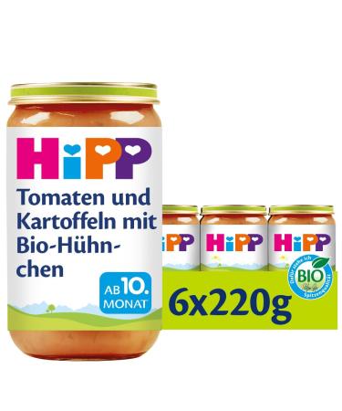 HiPP tomatoes and potatoes with organic chicken pack of 6 (6 x 220 g) Organic chicken pack of 6 (6 x 220 g)