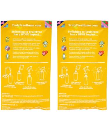 Truly Free Natural Fruit & Veggie Wash Kit - DIY Produce Cleaner Spray (16oz Bottle + 2 Pouches) - Eco-Friendly Vegetable & Fruit Cleaner - Buy Online on SooperMarket.com