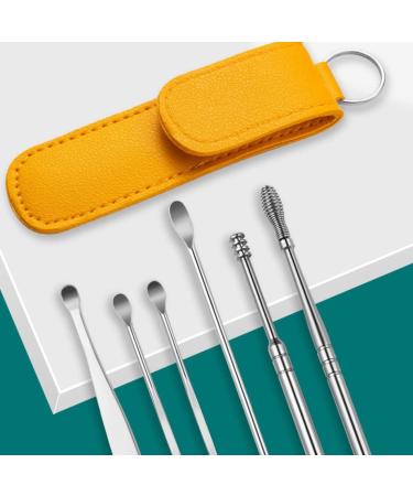 FRCOLOR 6 Sets Spiral Ear Pick Cleaner - Stainless Steel Ear Wax Removal Curette - Ear Cleaning Tools - 15x2.8cm - 2pcs - Buy Online on SooperMarket.com