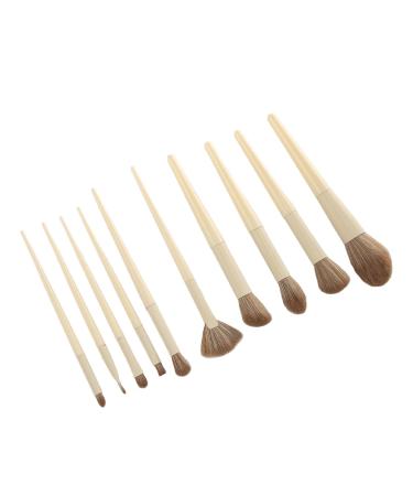 Soft Comfortable Grip 10pcs Eye Shadow & Concealer Brush Set | Premium Makeup Brushes for Creamy & Powder Application - Buy Online on SooperMarket.com
