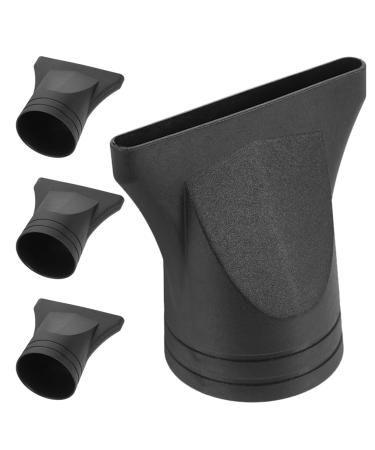Mikinona 4pcs Hair Dryer Accessories Hair Dryer Replacement Parts Hair Dryer Nozzle Dryer Parts Black Plastic