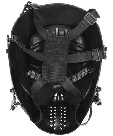 Scary Halloween Skull Airsoft Mask with Metal Mesh Eye Protection - Perfect for War Games, Cosplay, and Parties - Buy Online on SooperMarket.com
