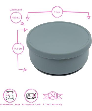 Tiny Dining Baby Silicone Suction Bowl Set with Lids - 3pc Multicolour Set - Buy Online on SooperMarket.com