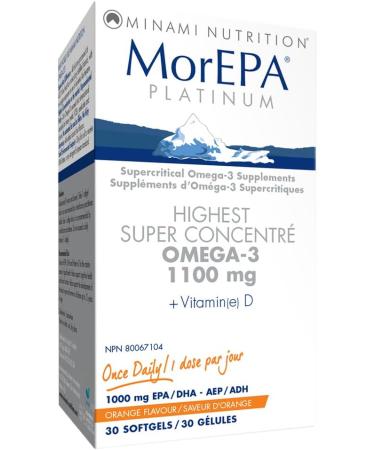 Minami MorEpa Platinum Helps support cognitive health and brain function Omega-3 1100mg & vitamin D3 30 Softgel - Buy Online on SooperMarket.com