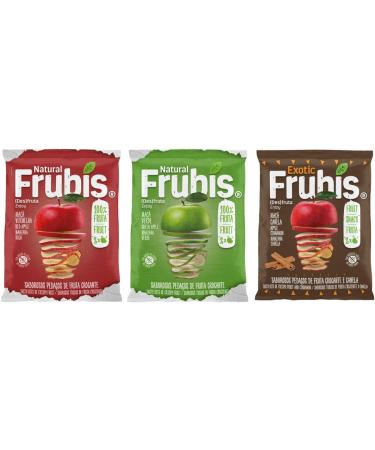 Frubis Tasty Bits Of Crispy Fruit | Red Apple | Green Apple | Apple and Cinnamon - 6 Pack - Buy Online on SooperMarket.com