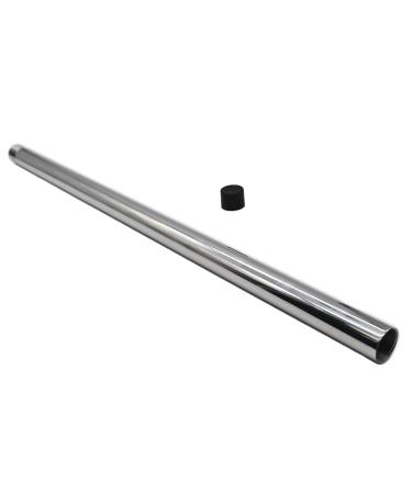 MARINE CITY 304 Grade Stainless Steel Heavy Duty 24 Inches Length Antenna Base Mount Extension Mast with Features Standard 1"-14 Threads for Marines Boats Yachts (Pack of 1)