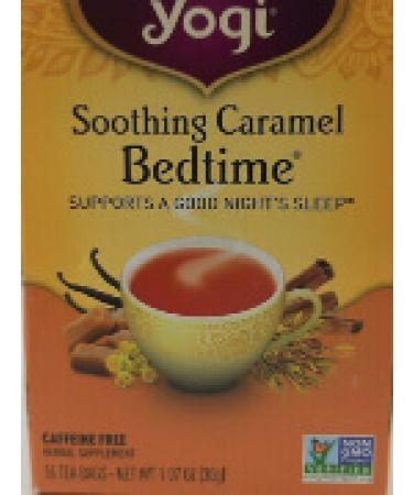 Yogi Tea Soothing Caramel Bedtime Caffeine Free 16 Tea Bags 1.07 oz (30 g)