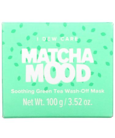 I Dew Care Matcha Mood Soothing Green Tea Wash-Off Mask - 3.52 oz | Revitalize & Soothe Skin - Buy Online on SooperMarket.com