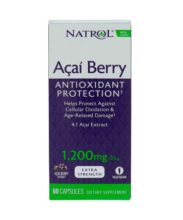 Natrol AcaiBerry Super Strength 1200 mg 60 Capsules