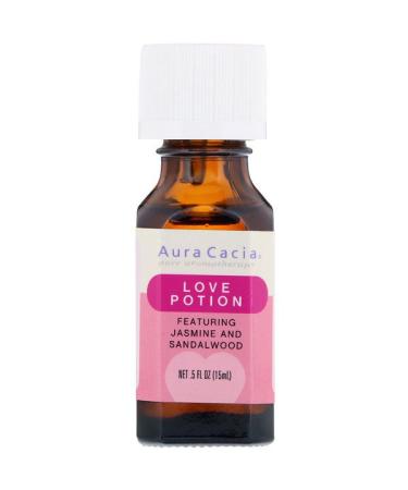Aura Cacia Love Potion Jasmine and Sandalwood .5 fl oz (15 ml)
