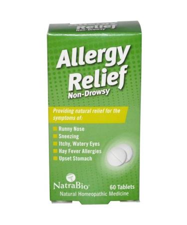NatraBio Allergy Relief Non-Drowsy 60 Tablets