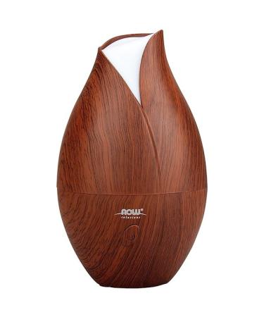 Now Foods Solutions Ultrasonic Faux Wood Grain Oil Diffuser 1 Piece