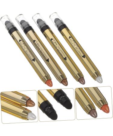 MUSISALY 4pcs Highlighter Eyeshadow Pencil Glitter Eye Shadow Metallic Eyeshadow Girl Makeup Supplies Plastic - Buy Online on SooperMarket.com