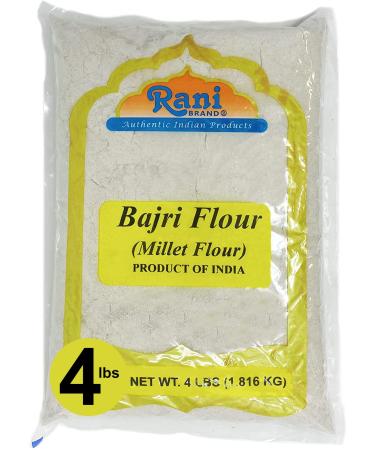 Rani Bajri Flour (Finger Millet) 64oz (4lbs) 1.81kg Bulk  All Natural | Vegan | Gluten Friendly | NON-GMO | Indian Origin 4 Pound (Pack of 1)