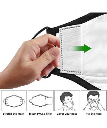 Euroca Face Masks Reusable with Filters Made from Cotton Fabric Washable With Nose Clips Adjustable Ear Loop For Men Women Teens -2 Filters Included ... - Buy Online on SooperMarket.com