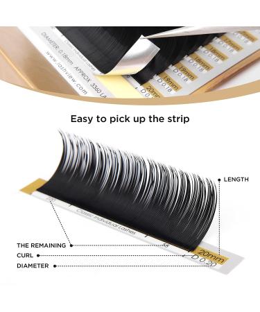 LASHVIEW Individual 0.15-C Mixed Tray Eyelash Extensions 8-15mm - Premium Soft Semi Permanent Lashes for Natural Look - Buy Online on SooperMarket.com