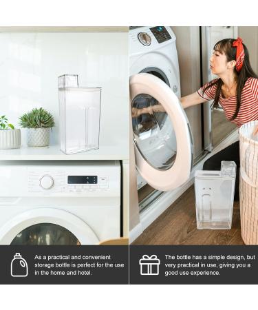 Cabilock 3pcs laundry storage box Travel Holder laundry storage canister laundry bottle dispenser lotion bottle glass containers Sub Bottle Organizer the pet food 23.5X12.5CMx3pcs Transparentx3pcs - Buy Online on SooperMarket.com