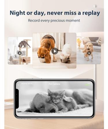 Buy GNCC Pet Cameras with App - 1080P HD 360 Swiveling 2-Way Audio Alexa Compatible - International Shipping Available - Buy Online on SooperMarket.com