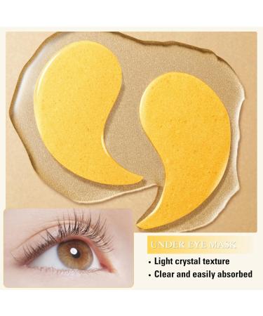 24k Gold Under Eye Mask 24k Gold Eye Masks For Dark Circles Puffy Eyes 24k Gold Under Eye Gel Pads Under Eye Patches Improve Under Eye Bags Fine Lines And Wrinkles Eye Masks Skincare(10 Pairs) - Buy Online on SooperMarket.com