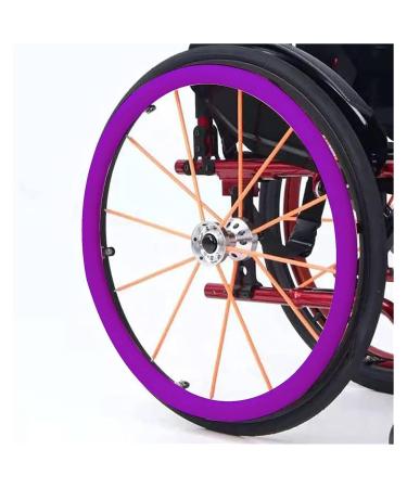 Wheelchair Push Rim Covers 1 Pair Wheelchair Non-Slip Silicone Hand Push Ring 24 Inch Anti-Slip Wear-Resistant Silicone Hand Push Cover Hand Wheel Snare Pads(F 22 inch) 22 inch F