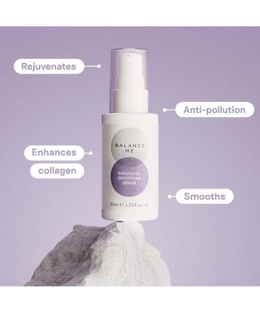 Balance Me Bakuchiol Smoothing Serum - Plant-Based Retinol 30ml | Best Vegan Anti-Aging Serum for Glowing Skin - Buy Online on SooperMarket.com