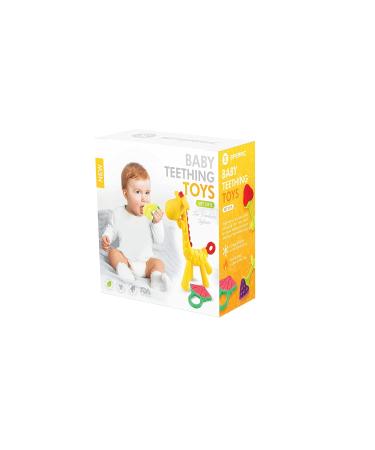Baby Teething Toys - 5-Pack Silicone Teethers | BPA-Free, Freezer Safe | Soothe Infant Gums | Perfect Baby Gift - Buy Online on SooperMarket.com