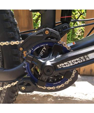 FIFTY-FIFTY Round 104BCD Chainring - Blue 30T - Single Narrow Wide Mountain Bike Chainring for 9/10/11-Speed with 4 Alloy Bolts - Buy Online on SooperMarket.com